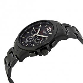 Longines Conquest V.H.P. Black Carbon Dial Men's Chronograph Watch L3.727.2.66.6