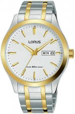 Seiko LORUS- Quartz Gents Two Tone White DIAL Bracelet Watch