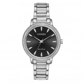 Citizen FE7040-53E Women's Silhouette Crystal Silver Bracelet Watch