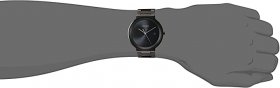 Seiko Men's Dress Japanese-Quartz Watch with Stainless-Steel Strap, Black, 20 (Model: SNE481)