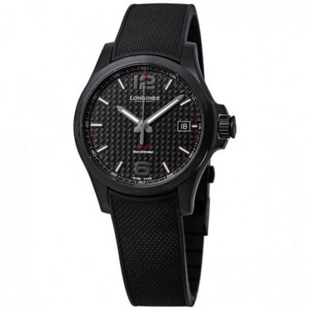 Longines Conquest V.H.P. Black Carbon Dial Men's Watch L3.716.2.66.9