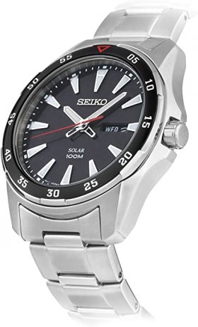 Seiko Men's Analogue Solar Powered Watch with Stainless Steel Bracelet - SNE393P1