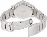 Seiko Men's 40.8mm Steel Bracelet & Case Hardlex Crystal Quartz Black Dial Analog Watch SUR269P1