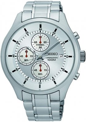 Seiko Unisex Adult Chronograph Quartz Watch with Stainless Steel Strap SKS535P1