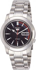 Seiko SNKK31J1 Mens 5 Automatic Black Dial Stainless Steel Watch