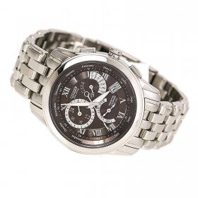 Citizen Men's BL8000-54X Calibre 8700 Brown Dial Stainless Steel Eco-Drive Power Reserve Watch