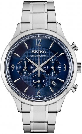 Seiko Men's Japanese Quartz Stainless Steel Strap, Silver, 0 Casual Watch (Model: SSB339)