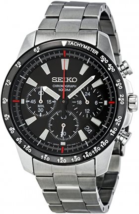 Seiko SSB031 Men's Chronograph Stainless Steel Case Watch