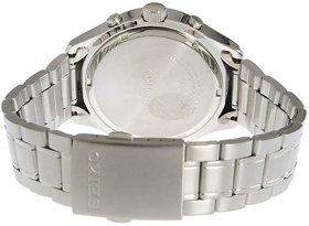 Seiko Unisex Adult Chronograph Quartz Watch with Stainless Steel Strap SKS535P1