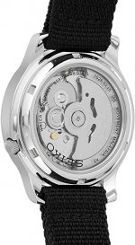 Seiko Men's SNK809 5 Automatic Stainless Steel Watch with Black Canvas Strap