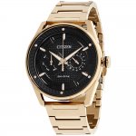 Citizen Men's Eco-Drive Rose Gold Stainless Steel Watch BU4023-54E