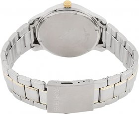 Seiko Watches Mens Neo Classic Two-Tone Stainless Steel Watch (Silver/Gold)