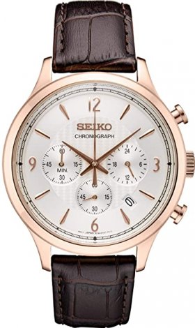 Seiko Conceptual Chronograph Quartz Silver Dial Men's Watch SSB342