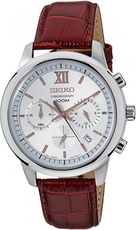 Seiko SSB143P1,Men's Chronograph,Stainless Steel Case,100m Water Resistant,SSB143