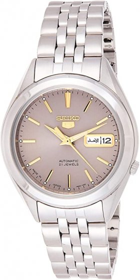 Seiko 5 Automatic Mens Watch Grey