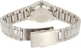 Seiko Women's SYMC21 5 Automatic Silver Dial Stainless Steel Watch