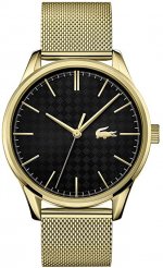 Seiko Lacoste Men's Quartz Watch with Stainless Steel Strap, Gold, 20 (Model: 2011104)