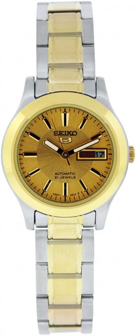 Seiko Sieko Women's SYMD92 Two Tone Stainless Steel Analog with Gold Dial Watch