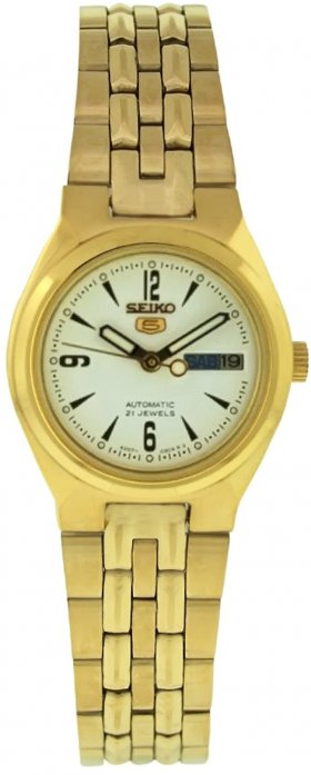 Seiko Sieko Women's SYMA22K Stainless Steel Analog with White Dial Watch