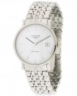 Longines Elegant White Dial Stainless Steel Men's Watch L48104126