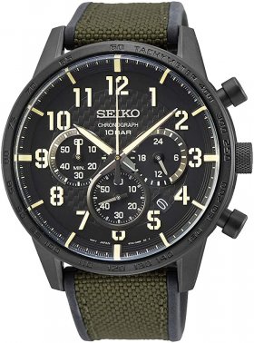 Seiko Analog Casual Quartz Mens Sport Chronograph SSB369P1