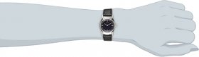 Seiko Women's SWL001 Braille Black Leather Strap Watch