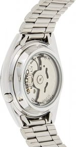 Seiko Men's SNXG47 5 Automatic White Dial Stainless Steel Watch