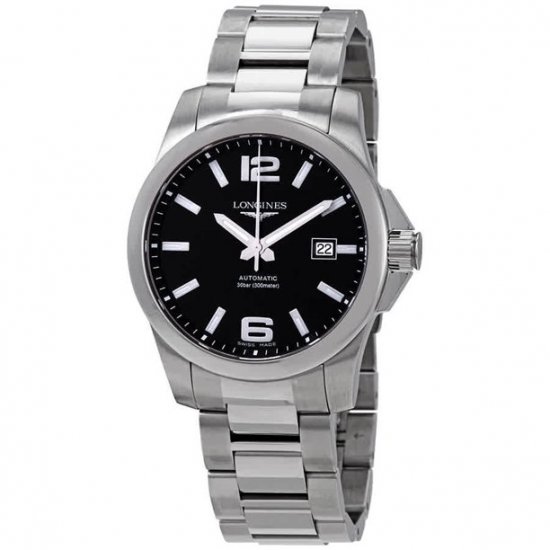 Longines Conquest Black Dial Automatic Men\'s 41mm Watch L3.777.4.58.6