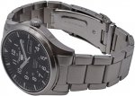 Seiko Men's SNZG13 5 Automatic Black Dial Stainless-Steel Bracelet Watch