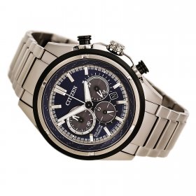 Citizen Men's Eco-Drive Titanium Ti+IP Chronograph Watch CA4240-82L