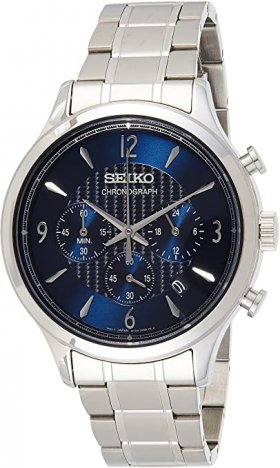 Seiko Conceptual Chronograph Quartz Blue Dial Men's Watch SSB339