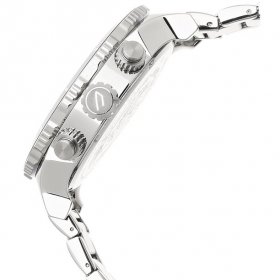 Diesel Men's 51mm Steel Bracelet & Case Quartz White Dial Chronograph Watch DZ4313
