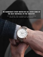 Seiko Vincero Luxury Men's Chrono S Wrist Watch - Top Grain Italian Leather Watch Band - 43mm Chronograph Watch - Japanese Quartz Movement