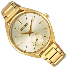 Seiko Conceptual 50th Anniversary Quartz Gold Dial Ladies Watch SRKZ50