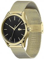 Seiko Lacoste Men's Quartz Watch with Stainless Steel Strap, Gold, 20 (Model: 2011104)