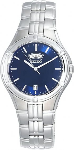 Seiko Men's SGEE37 Dress Sport Silver-Tone Stainless Steel Watch