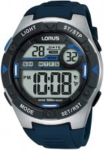 Seiko Lorus Men's Digital Quartz Watch with Silicone Strap R2395MX9