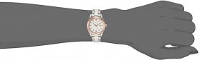 Seiko Women's Essentials Japanese Quartz With Steel Two Tone Strap, Silver/Rose Gold (Model: SUR634)