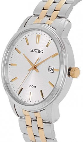 Seiko Men's SUR263 Silver Stainless-Steel Japanese Quartz Dress Watch