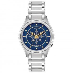 Citizen Women's Captain Marvel Eco-Drive Blue Dial Swarovski Watch EM0596-58W