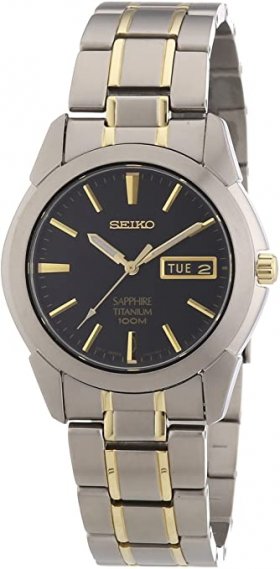 Seiko Men's SGG735 Titanium Titanium Two Tone Bracelet Watch