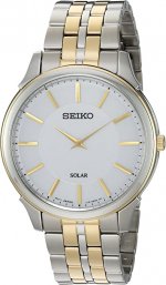 Seiko Men's Quartz Stainless Steel Casual Watch, Color:Two Tone (Model: SUP864)