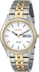 Seiko Men's SNE032 Two-Tone Stainless Steel Solar Watch