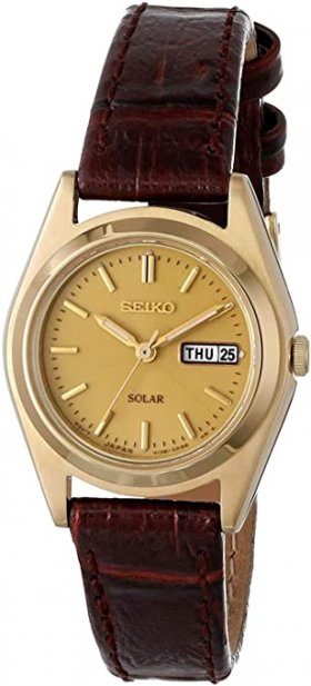 Seiko SUT120P9 Watch Stainless Steel Golden Brown Woman