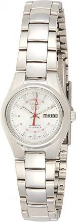 Seiko Women's SYMC21 5 Automatic Silver Dial Stainless Steel Watch