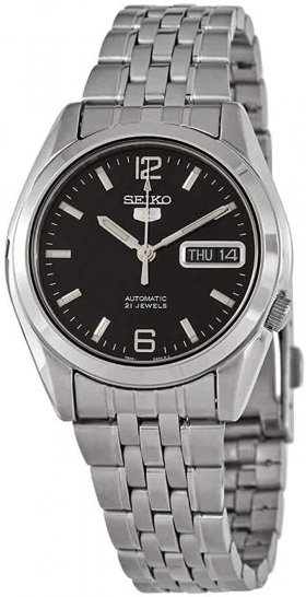 Seiko Series 5 Automatic Black Dial Men's Watch SNK393