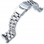 Seiko 22mm Endmill watch band for Diver SKX007, Brushed Solid Stainless Steel