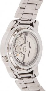 Seiko Men's SNKK25 5 Stainless Steel White Dial Watch