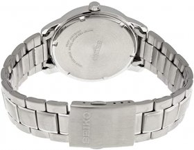 Seiko Men's Year-Round Quartz Watch with Stainless Steel Strap, Grey, 22 (Model: SUR193P1)