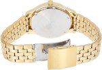Seiko neo Classic Mens Analog Quartz Watch with Stainless Steel Gold Plated Bracelet SUR296P1